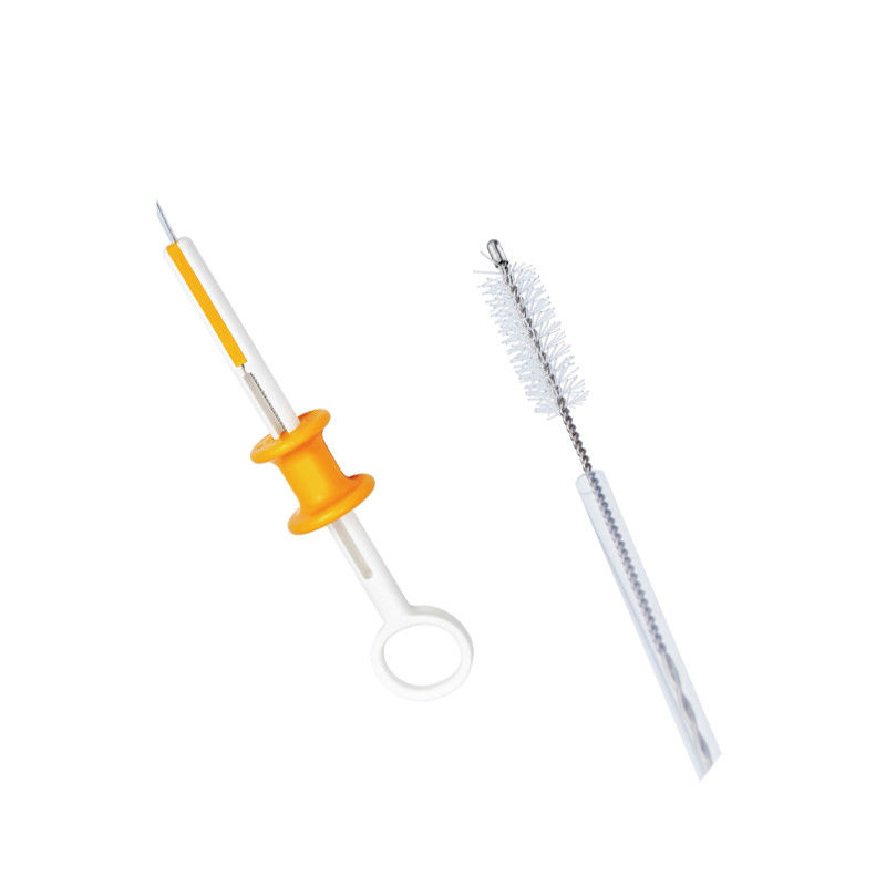 Cepillo endoscópico recto de la citología de la clase II para las escobillas del endoscopio de Gastroscope